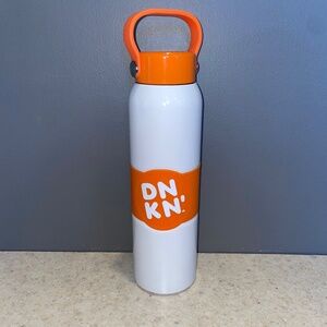 Dunkin 35oz Stainless Steel Tumbler Bottle Color Changing Orange White